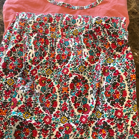 Lands End Pajamas Long Sleeve Paisley Jersey BRAND NEW Elastic Drawstring Pant - Picture 7 of 12